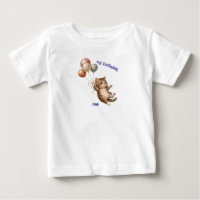 Süßes Katze 1. Geburtstags-T-Shirt