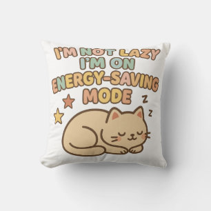 Süßes Katze Energie Sparen Tee Kissen