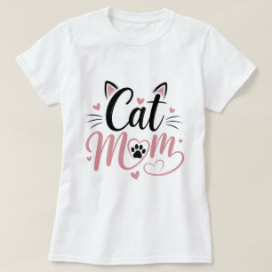 Süßes Katze-Mama-Grafik-T-Shirt T-Shirt