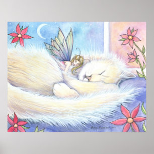 Süßes Katze-und-Fee-Plakat von Molly Harrison Poster