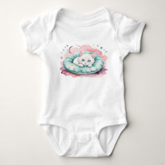 Süßes Katzen-Baby-Outfit Baby Strampler