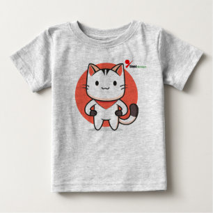 Süßes Katzen-Baby-T-Shirt – Entzückendes Kitz-Desi Baby T-shirt