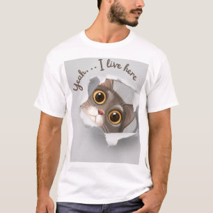 Süßes Katzen-Design für Katzenliebhaber T-Shirt