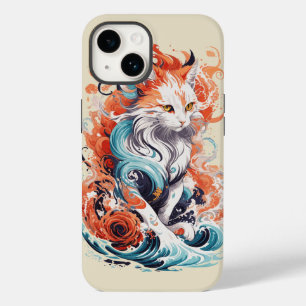 Süßes Katzen-Design im neo-traditionellen Stil Case-Mate iPhone 14 Hülle