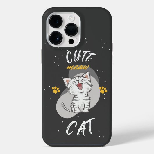 Süßes KATZEN-Design iPhone Hülle (Rückseite)