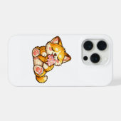 Süßes Katzen-Eis iPhone Hülle (Rückseite (Horizontal))