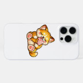 Süßes Katzen-Eis iPhone Hülle (Rückseite (Horizontal))