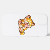 Süßes Katzen-Eis iPhone Hülle (Rückseite (Horizontal))