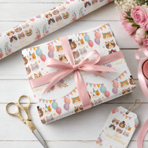 Süßes Katzen-Geburtstags-Geschenkpapier