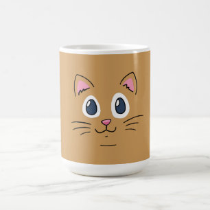 Süßes Katzen-Gesicht Kaffeetasse