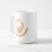 Süßes Katzen Humor Design Kaffeetasse (Vorderseite Links)