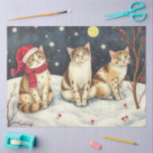 Süßes Katzen-Tissue-Papier Seidenpapier (Basteln)