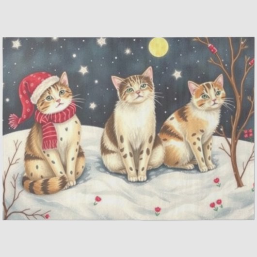 Süßes Katzen-Tissue-Papier Seidenpapier (Vorderseite)