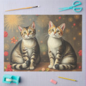Süßes Katzen-Tissue-Papier Seidenpapier (Basteln)