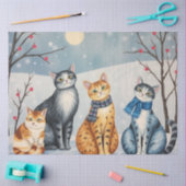 Süßes Katzen-Tissue-Papier Seidenpapier (Basteln)