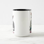 Süßes Katzengespräch-Pärchen Tasse (Zentrum)