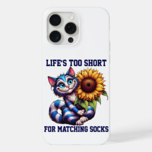 Süßes Katzenleben ist zu kurz für passende Socken iPhone 15 Pro Max Hülle