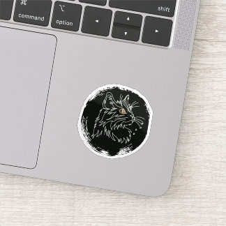 Süßes Katzenliebhaber-Design Aufkleber