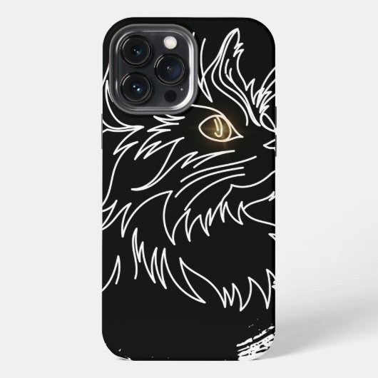 Süßes Katzenliebhaber-Design iPhone Hülle (Rückseite)