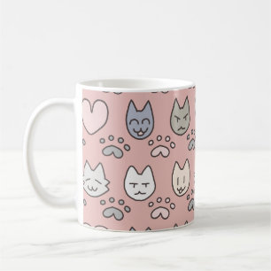 Süßes Katzenmuster Kaffeetasse