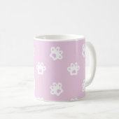 süßes Katzenpfotenmuster Kaffeetasse (VorderseiteRechts)