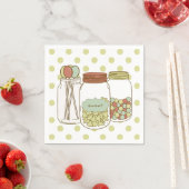 Süßes Kaugummi und Cocktail-Serviette Serviette (Beispiel)