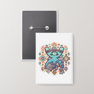 Süßes Kawaii-Amazigh-Yaz-Symbol Berber-Sticker Button