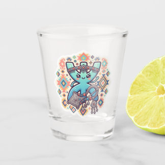 Süßes Kawaii-Amazigh-Yaz-Symbol-Berber-Sticker Schnapsglas