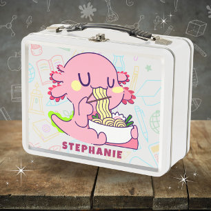 Süßes Kawaii Axolotl Custom Metall Brotdose