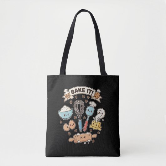Süßes Kawaii Backteam | Back es! Lustiges Backgesc Tasche (Vorderseite)