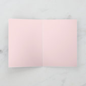 Süßes Kawaii-Bärengesicht-Muster auf Pastellrosa Karte (Innenseite)