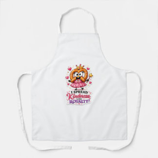 Süßes Kawaii-Brezel-Charakter-T-Shirt-Design Schürze