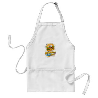 Süßes Kawaii-Burger-Charakter-T-Shirt-Design Schürze