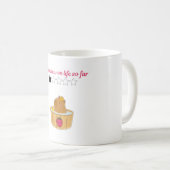 Süßes Kawaii-Capybara-Cartoon-Design Kaffeetasse (VorderseiteRechts)
