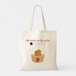 Süßes Kawaii-Capybara-Cartoon-Design  Tragetasche