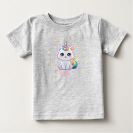 Süßes Kawaii Caticorn Baby T-Shirt