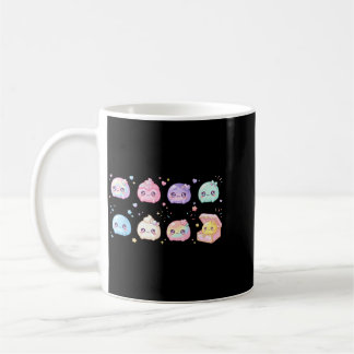 Süßes Kawaii-Dampfnudel-Quetsch-Shirt Pastell Bao Kaffeetasse