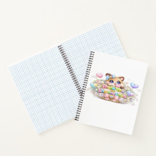 Süßes Kawaii Danke fürs Einkaufen bei Kleinen Katz Notizblock