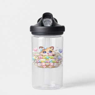 Süßes Kawaii Danke fürs Einkaufen bei Kleinen Katz Trinkflasche