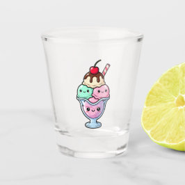 Süßes Kawaii-Eisbecher Schnapsglas