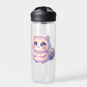 Süßes Kawaii Fluffiges Kätzchen Stern Pastell Chib Trinkflasche