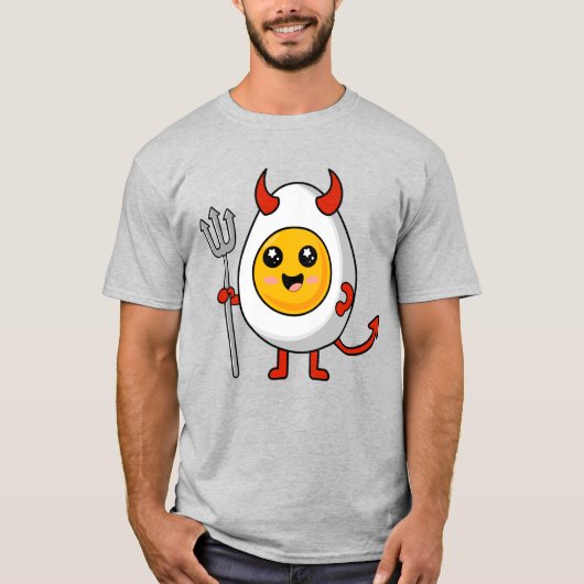 Süßes Kawaii-Gefülltes Ei T-Shirt (Vorderseite)