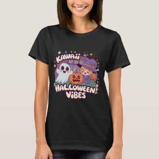 "Süßes Kawaii Halloween-Geist- & Hexen-T-Shirt T-Shirt