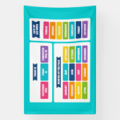 Süßes Kawaii-Kalender-Set Banner (Vertikal)