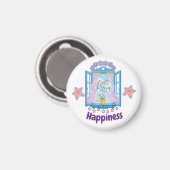 Süßes Kawaii-Kätzchen-Design Magnet (Vorderseite/Rückseite)