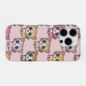 "Süßes Kawaii-Kätzchen-Muster iPhone 16 Pro Hülle. Hülle (Rückseite (Horizontal))