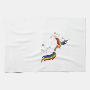 Süßes Kawaii Kinder Einhorn Roter Panda Liebhaber  Geschirrtuch