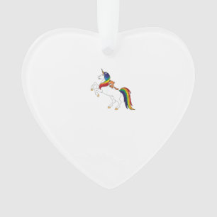 Süßes Kawaii Kinder Einhorn Roter Panda Liebhaber Ornament
