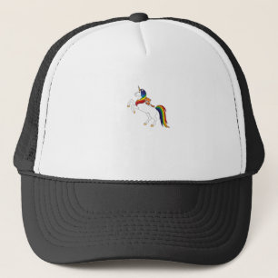 Süßes Kawaii-Kinder-Einhorn-Rotpanda-Liebhaber-T-S Truckerkappe