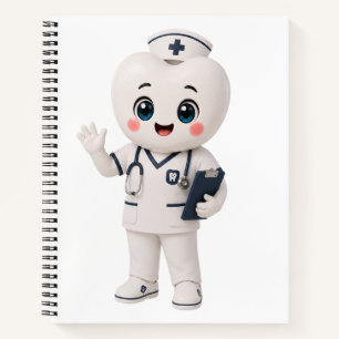 Süßes Kawaii-Krankenschwester-Notizbuch Krankens Notizblock